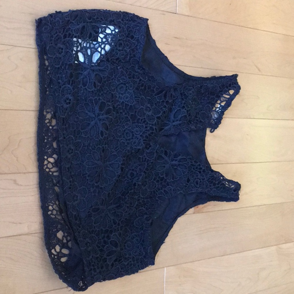 Lacey blue tank
